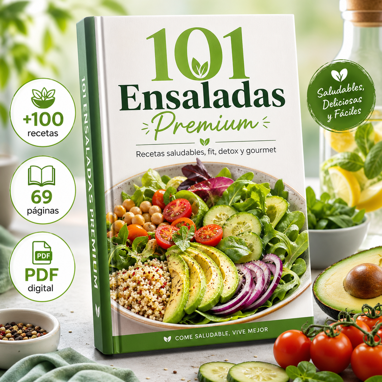 Recetario Ensaladas Premium